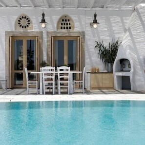 Terrace/patio - Anthea Hotel (Tinos)