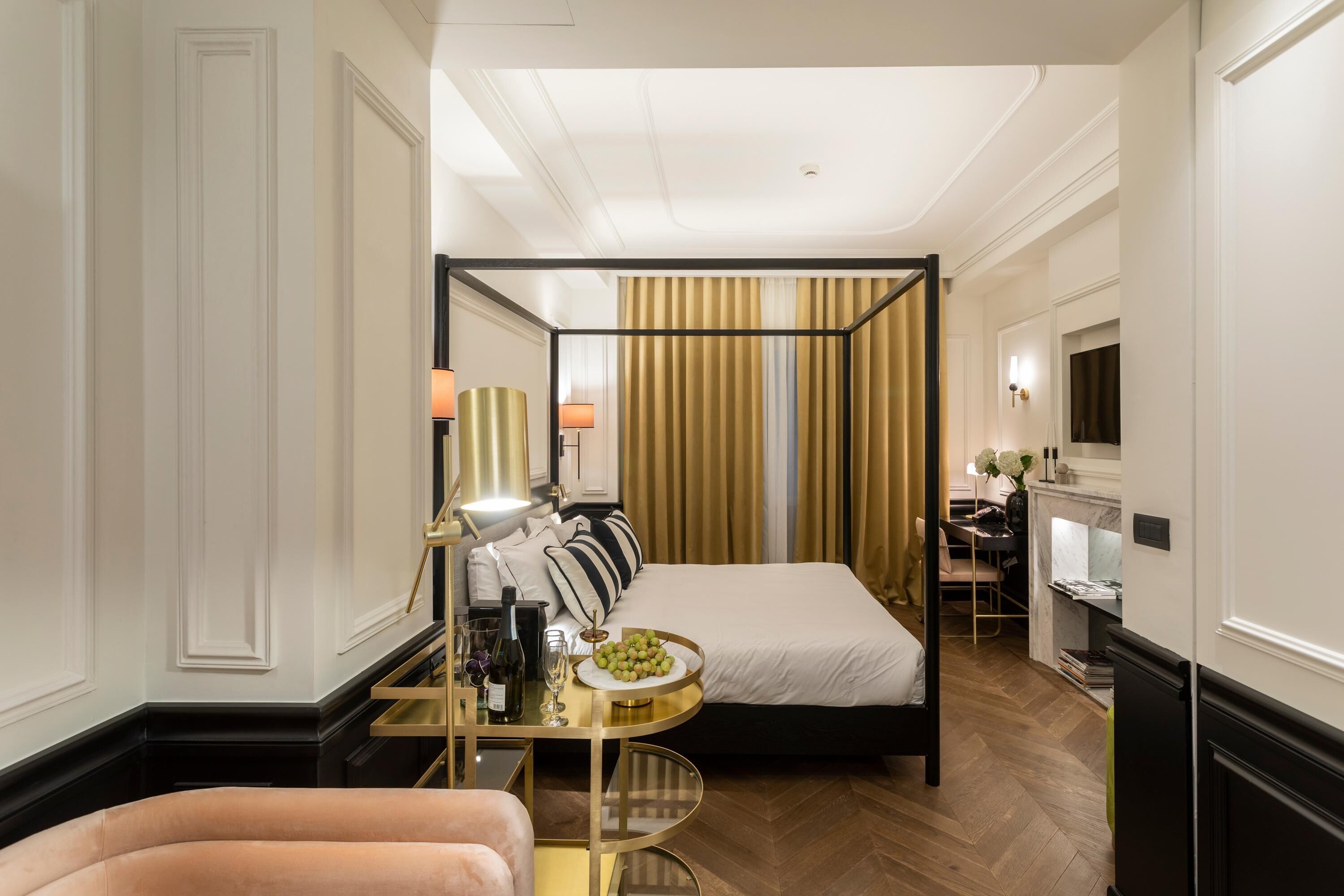 premium bedding, minibar, in-room safe, individually decorated