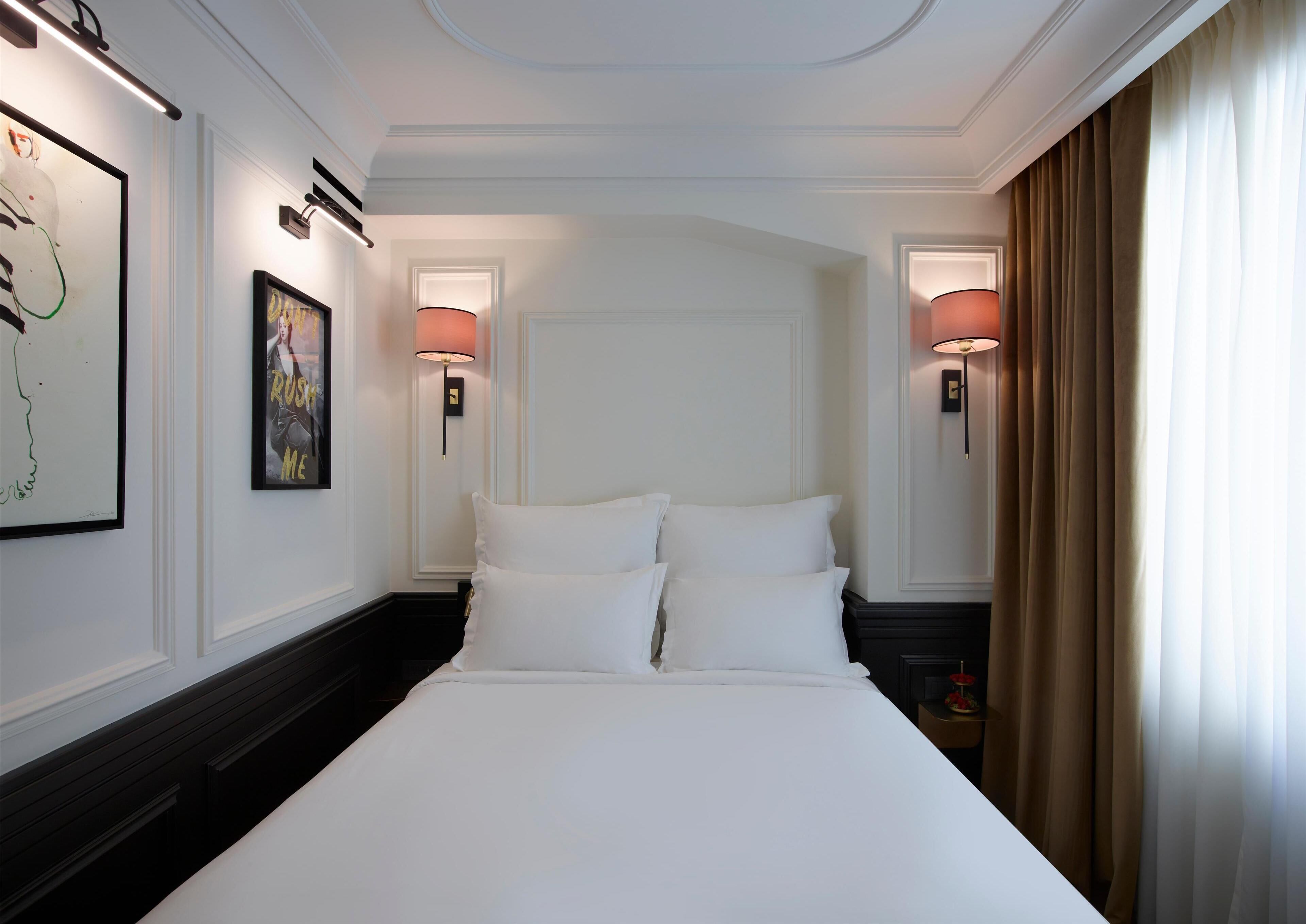 cosy queen room | premium bedding, minibar, in-room safe, individually decorated