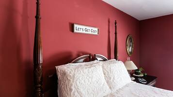 Annie Laurie Room | Egyptian cotton sheets, premium bedding, individually decorated