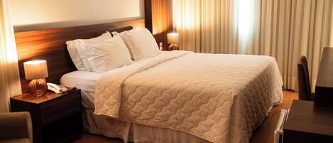 Superior Double Room | Minibar, individually furnished, desk, laptop workspace