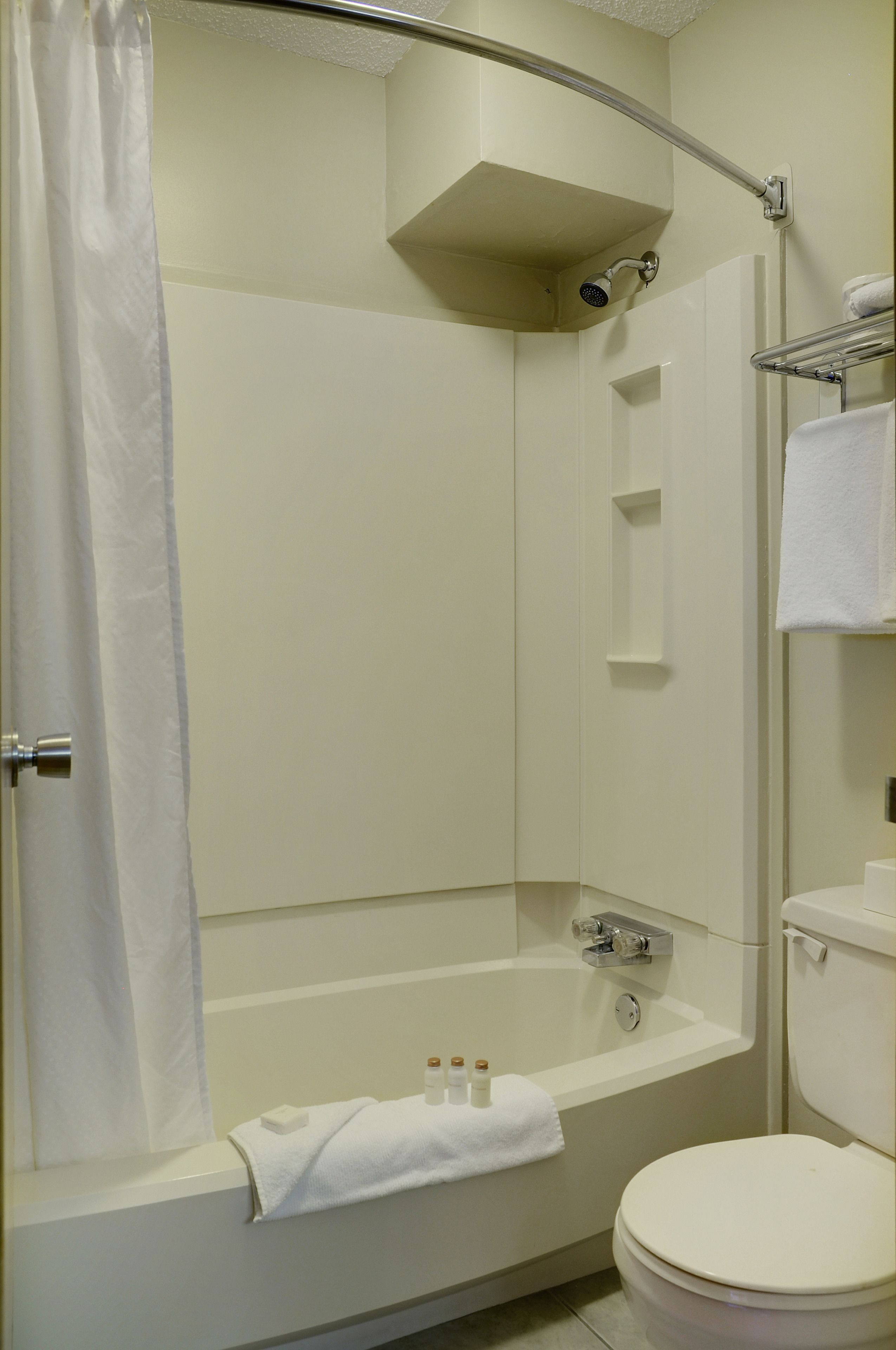Bathroom | Combined shower/tub, free toiletries, hair dryer, towels