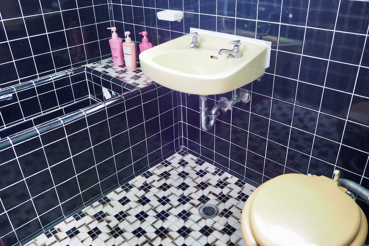 japanese style room (1 double bed and 1 japanese futon) | bathroom | free toiletries, slippers, towels