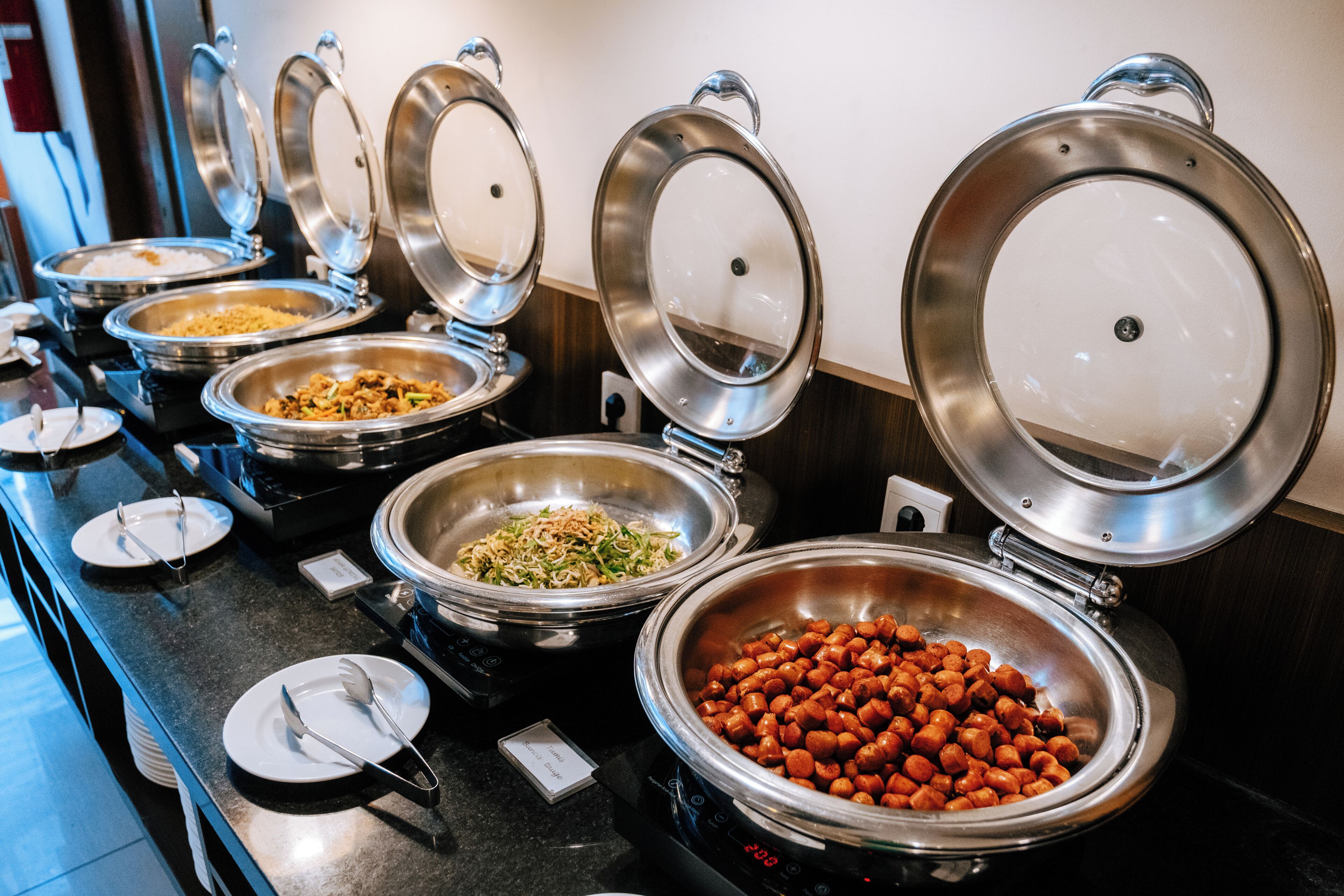 daily buffet breakfast (idr 100000 per person)