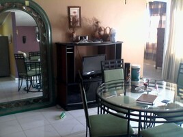 Standard Apartment, 1 Bedroom, Ocean View, Annex Building | Private kitchen | Full-size fridge, microwave, oven, stovetop