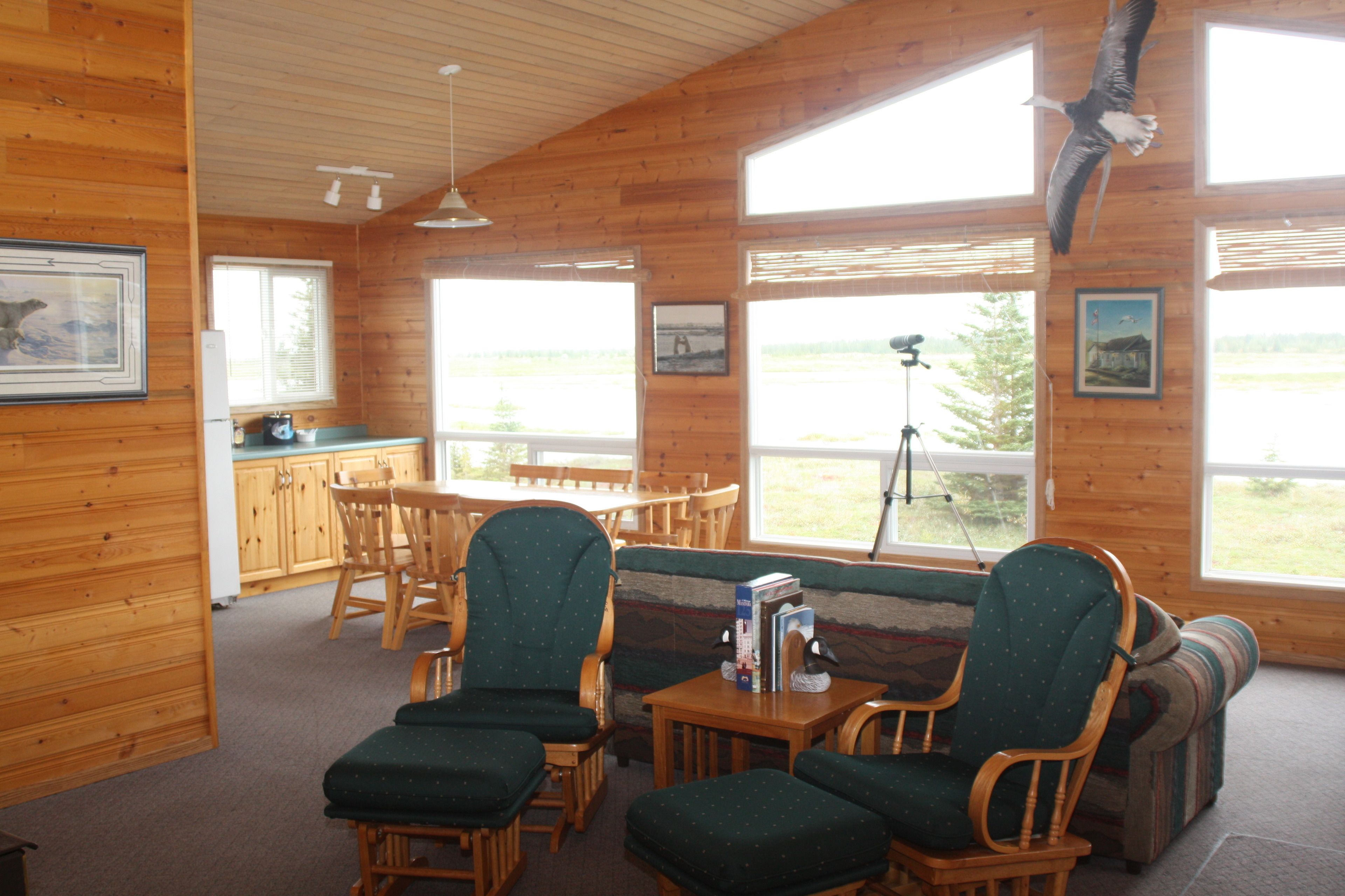 Superior Cabin, 4 Bedrooms, River View | Living area | Fireplace