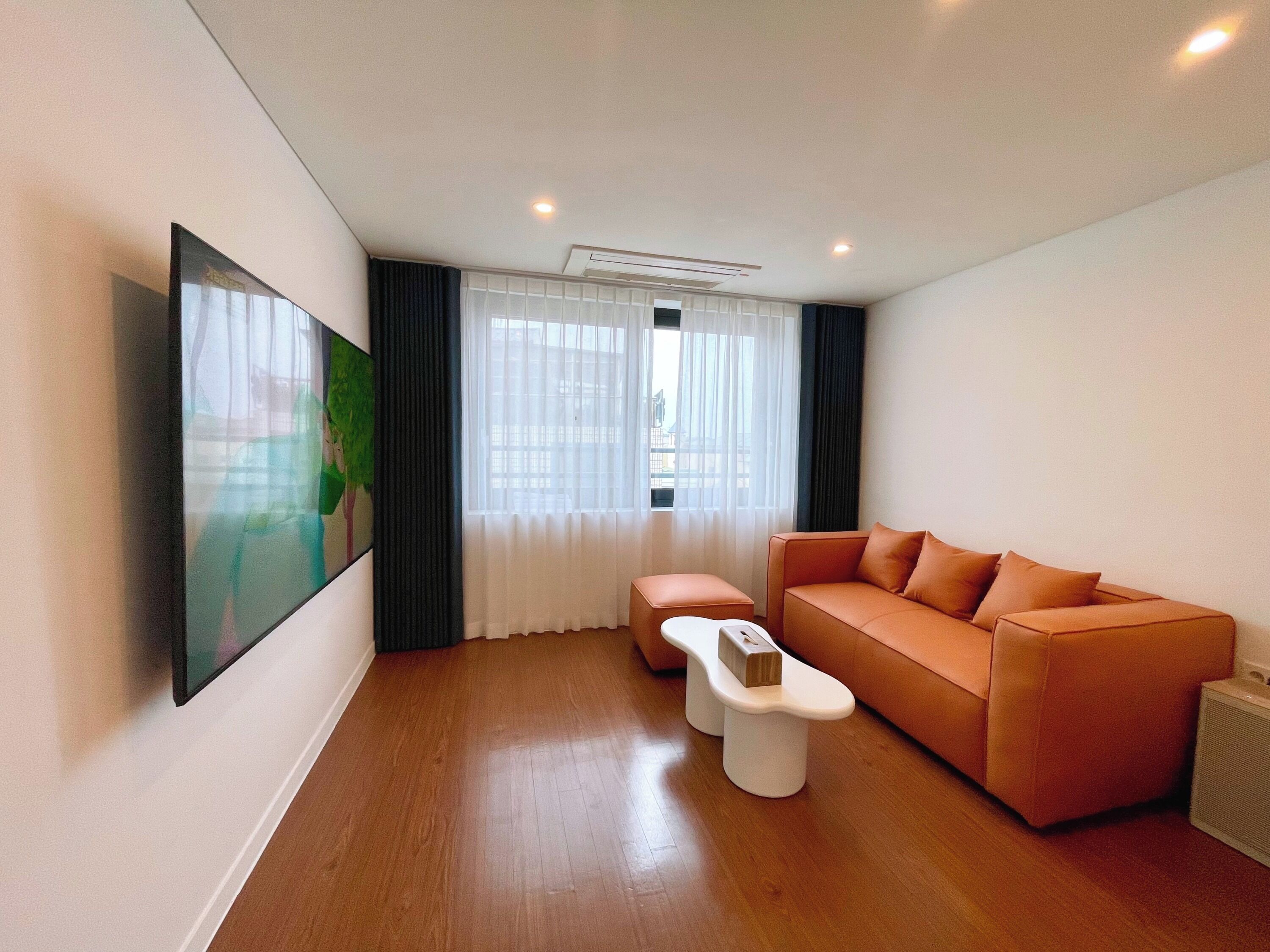 [City View] Family Suite, 1 Bedroom (2 Double Beds), 1 Living Room, 2 Bathrooms | 起居区 | 加热地板