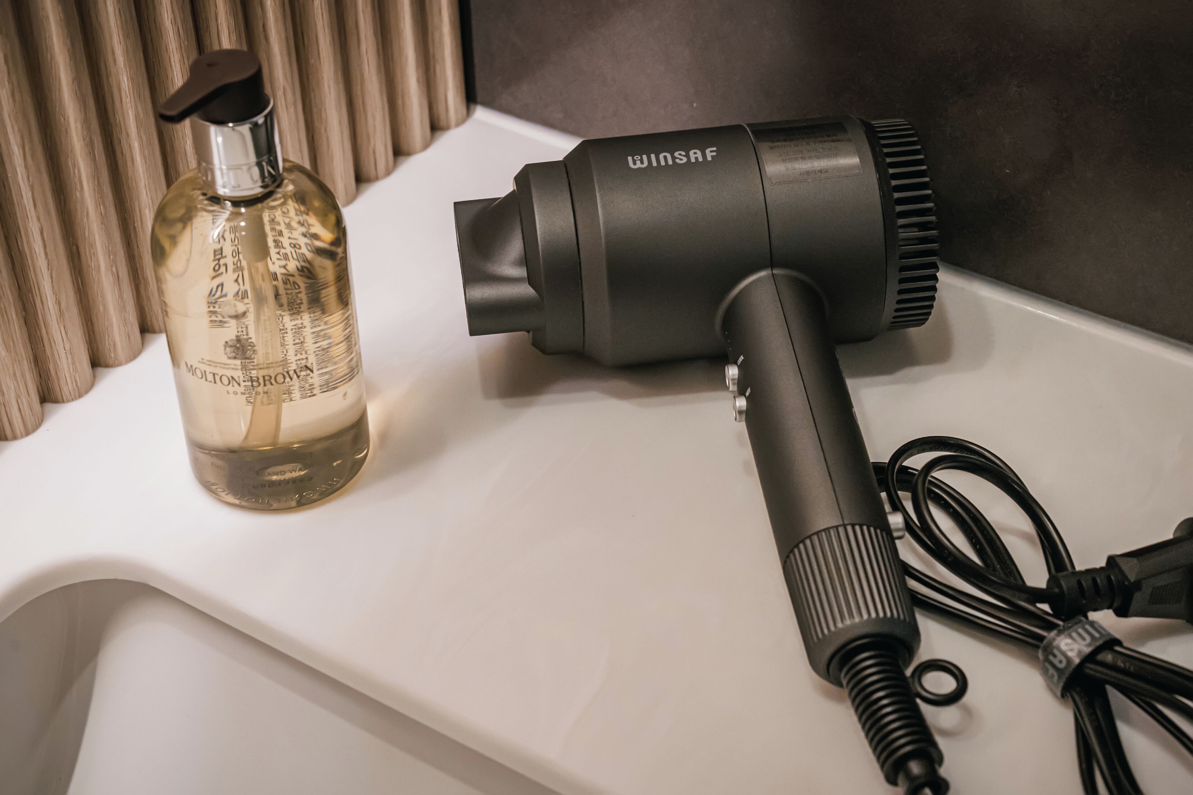 free toiletries, hair dryer, bathrobes, slippers