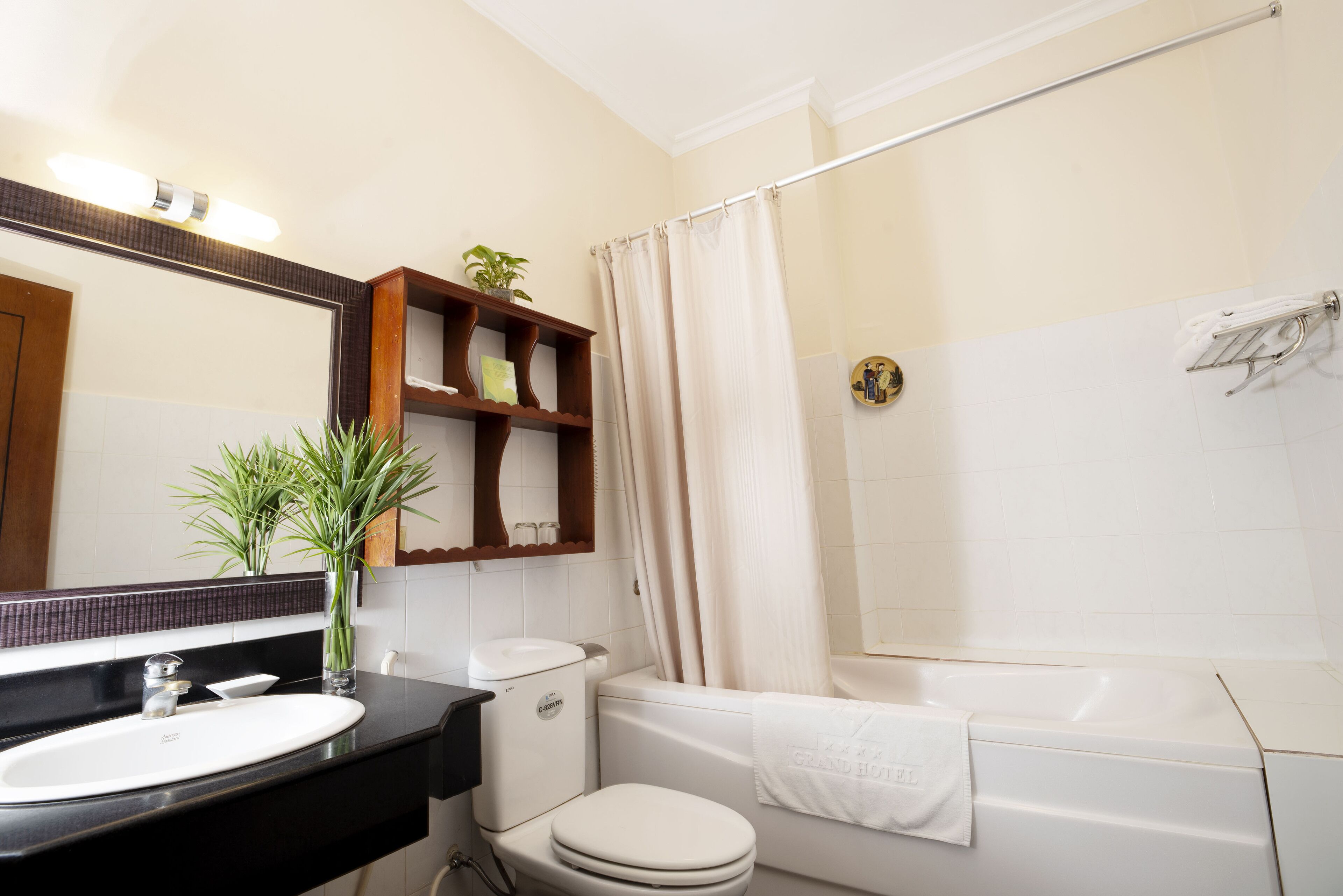 shower, free toiletries, hair dryer, bathrobes