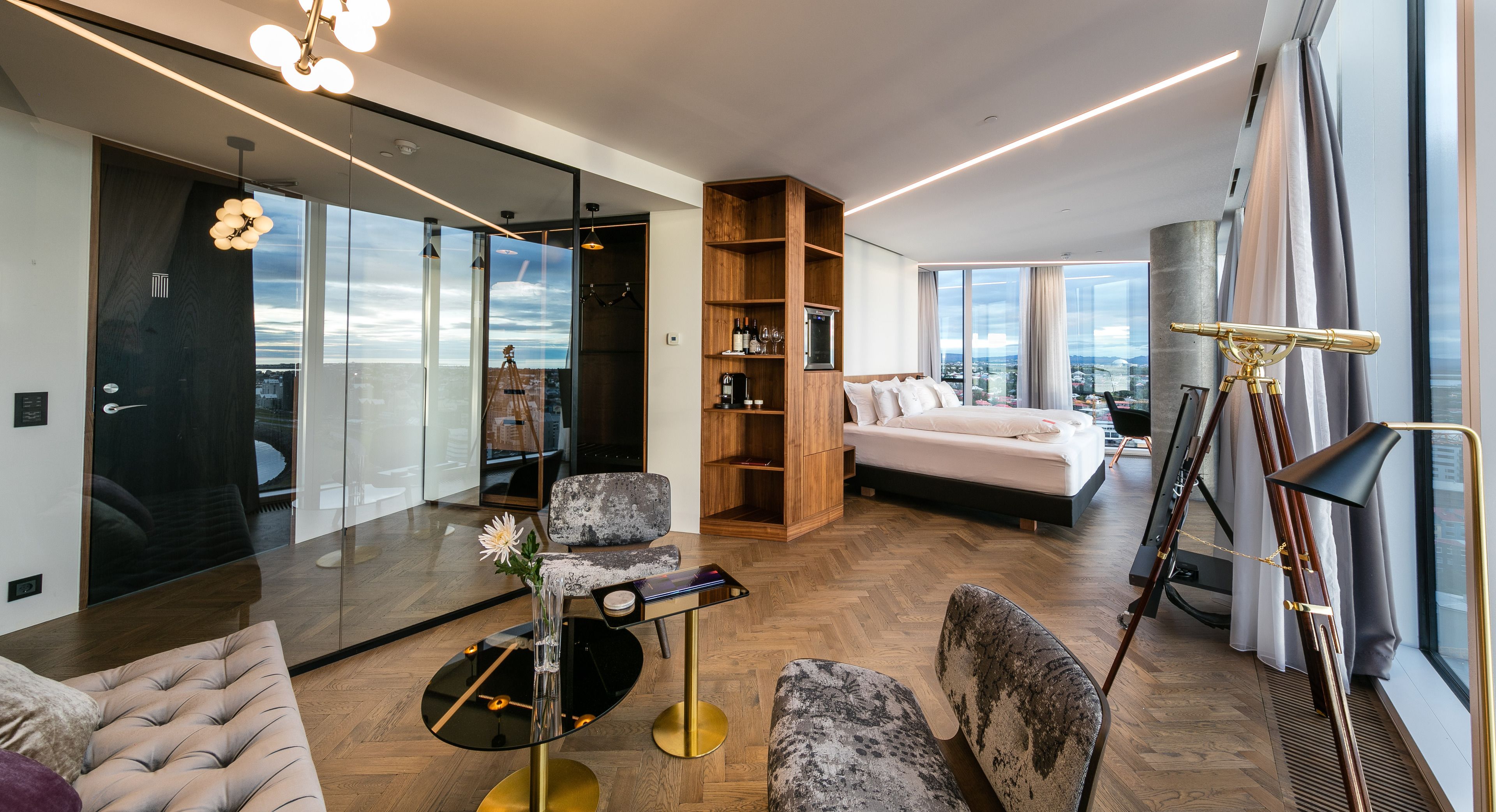 50-inch flat-screen tv with satellite channels, tv, ipad