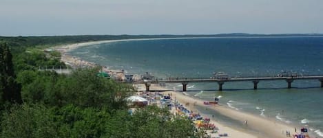 Vlak bij het strand