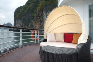Captain View Suite, Terrace, Bay View, 2 Days 1 Night | In-room safe, desk, blackout drapes, soundproofing - Paradise Elegance Cruise (Ha Long)