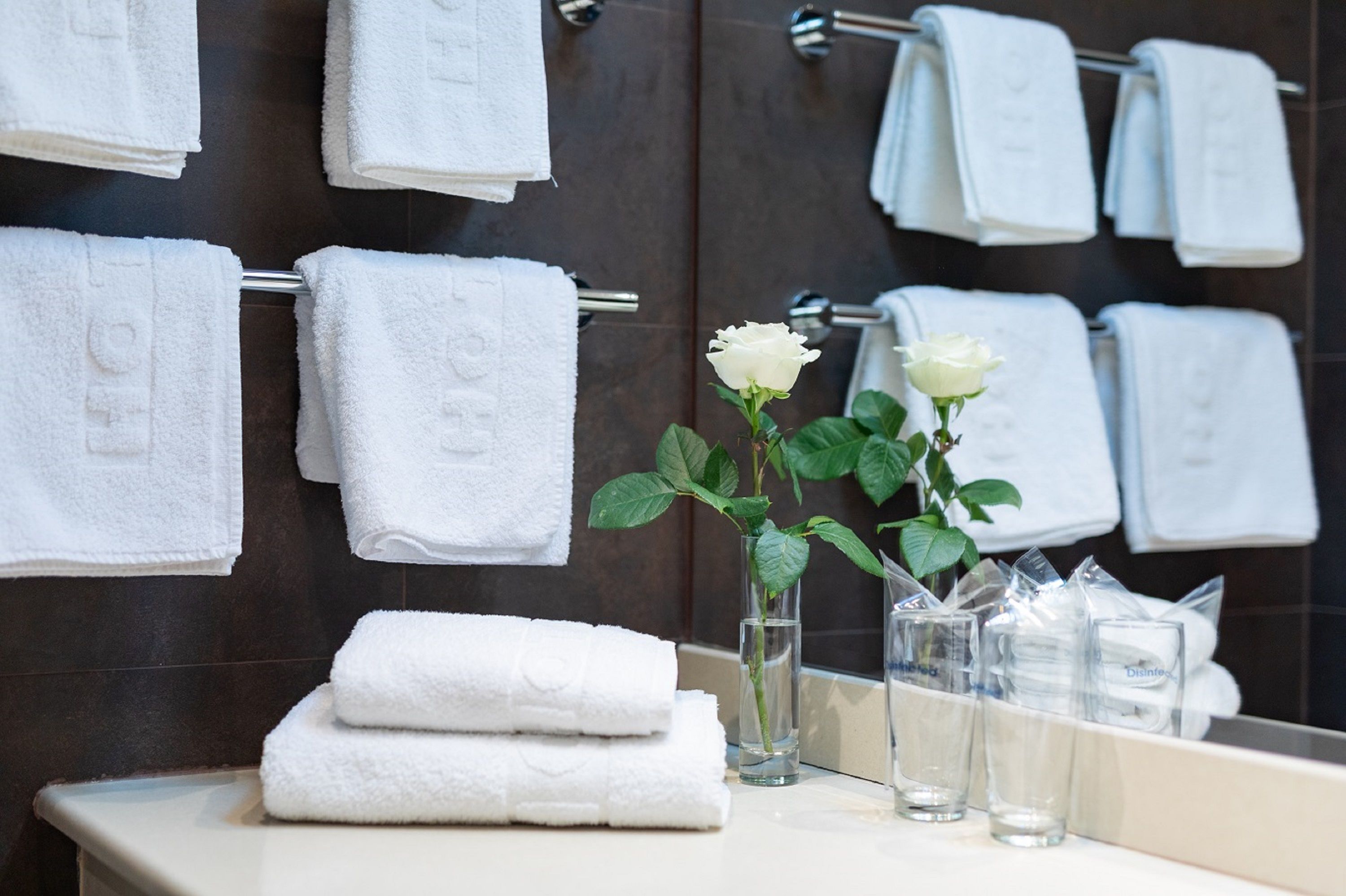 premier room, 1 king bed | bathroom | free toiletries, hair dryer, towels