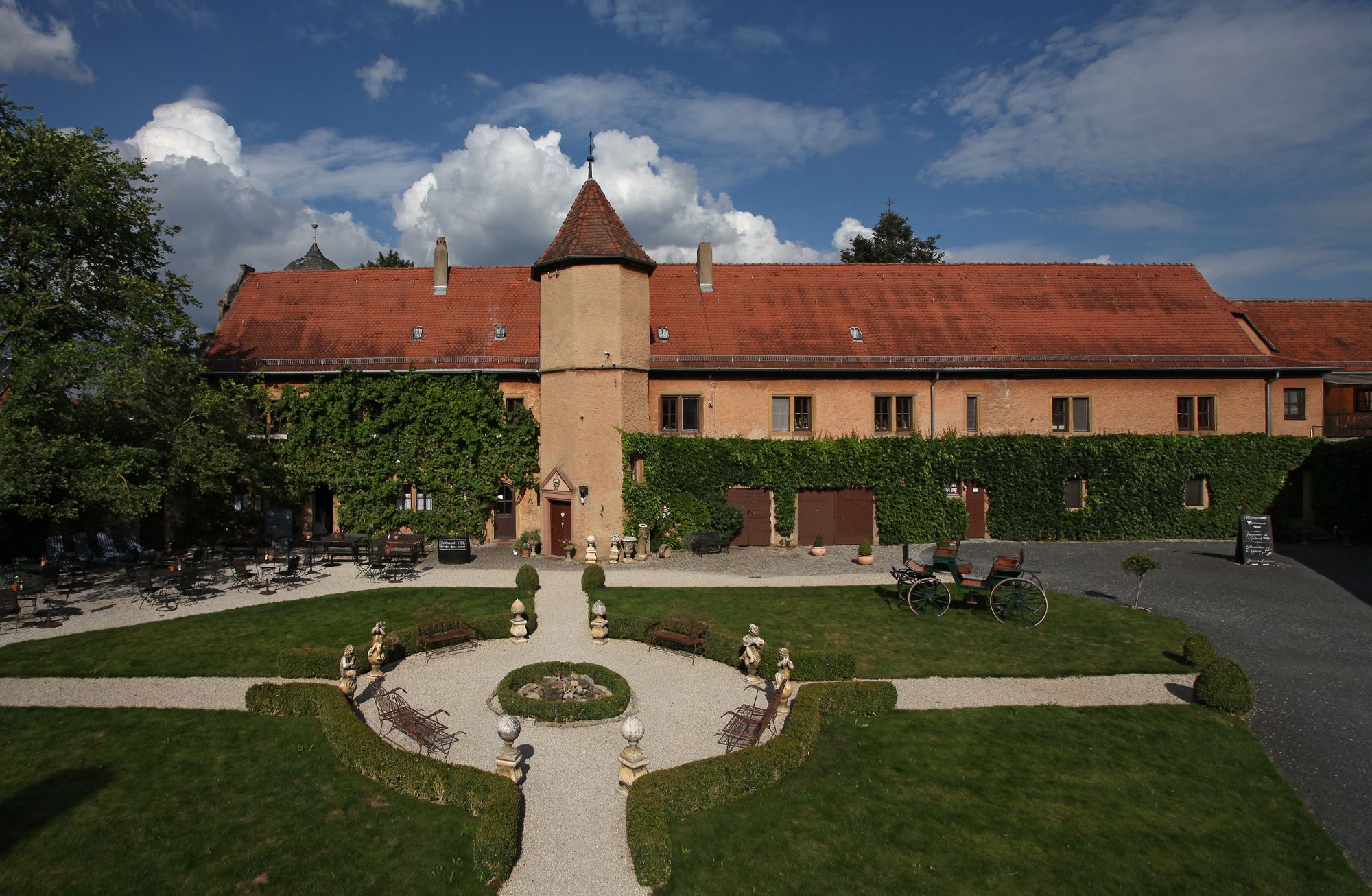 outdoor wedding area