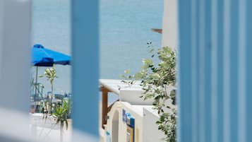 Classic Triple Room, Partial Sea View (3 Adults) | Terrace/patio