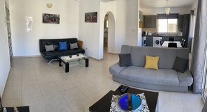 Apartment, 2 Bedrooms, Pool View | Living area | Flat-screen TV, DVD player - Sirena Sunrise (Paphos)