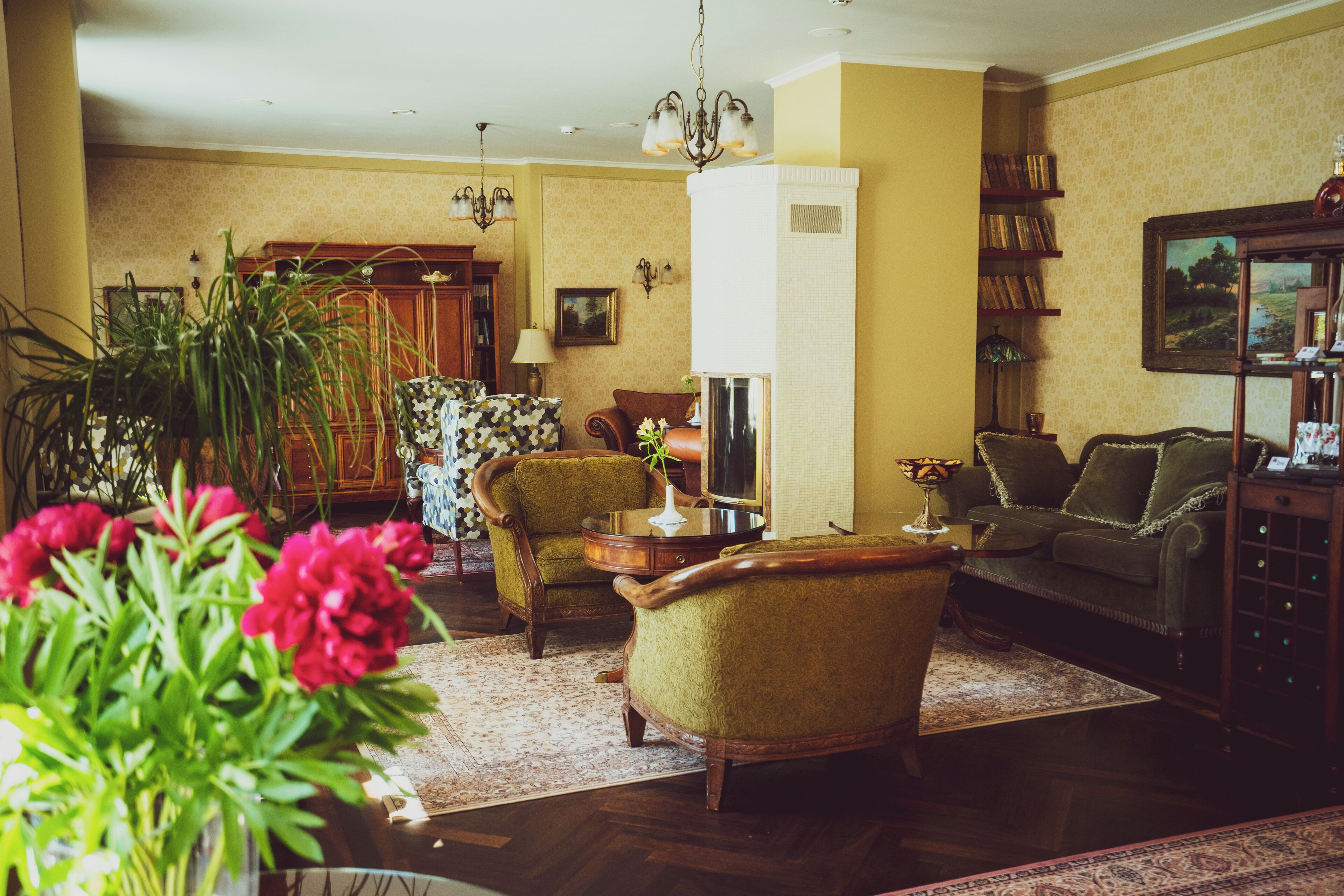 Lobby sitting area