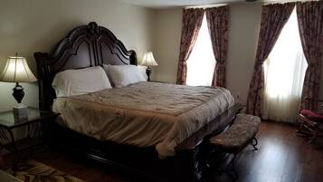 King Bed | Premium bedding, individually decorated, individually furnished