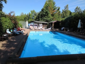 Indoor pool, outdoor pool