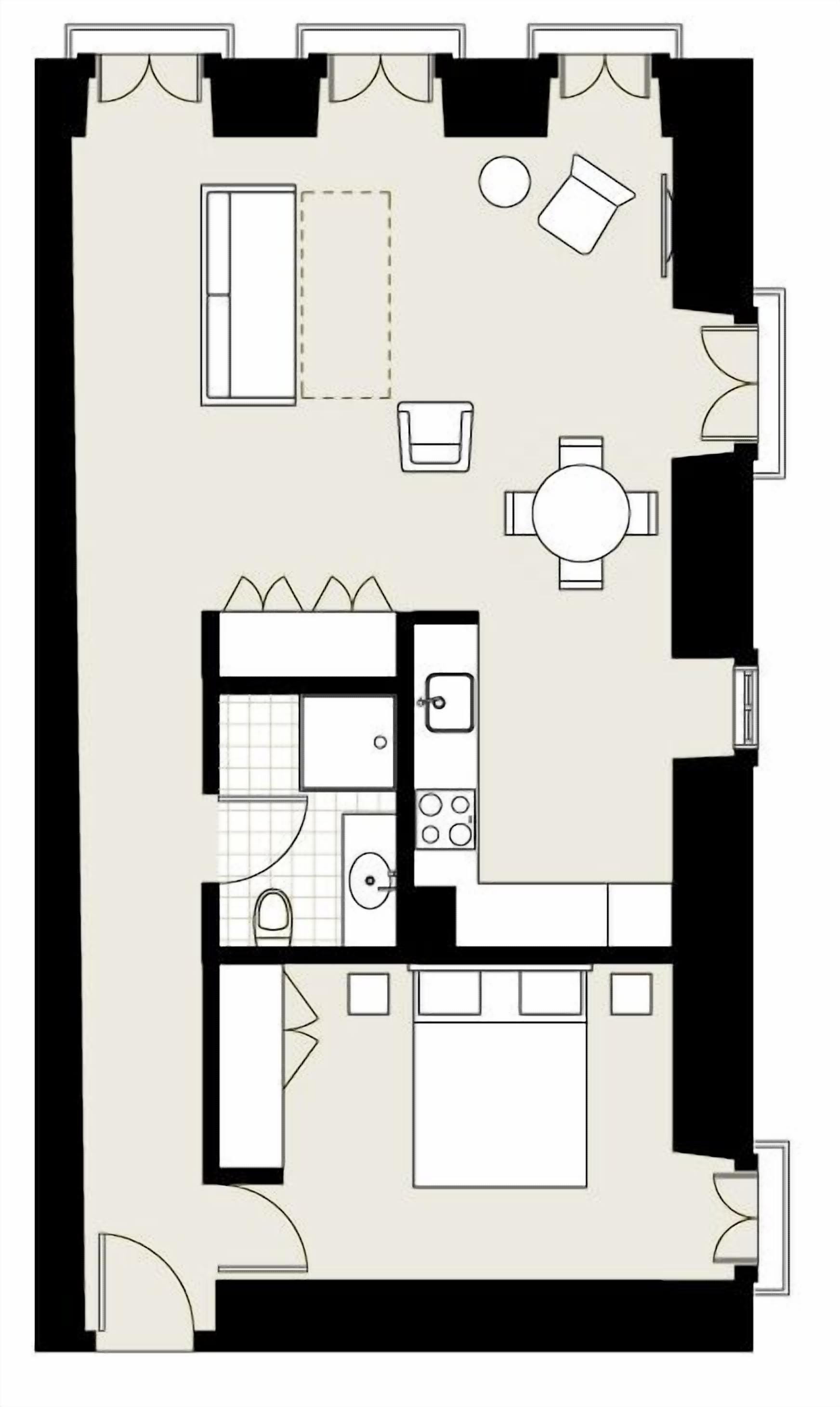 One Bedroom Apartment | Floor plan