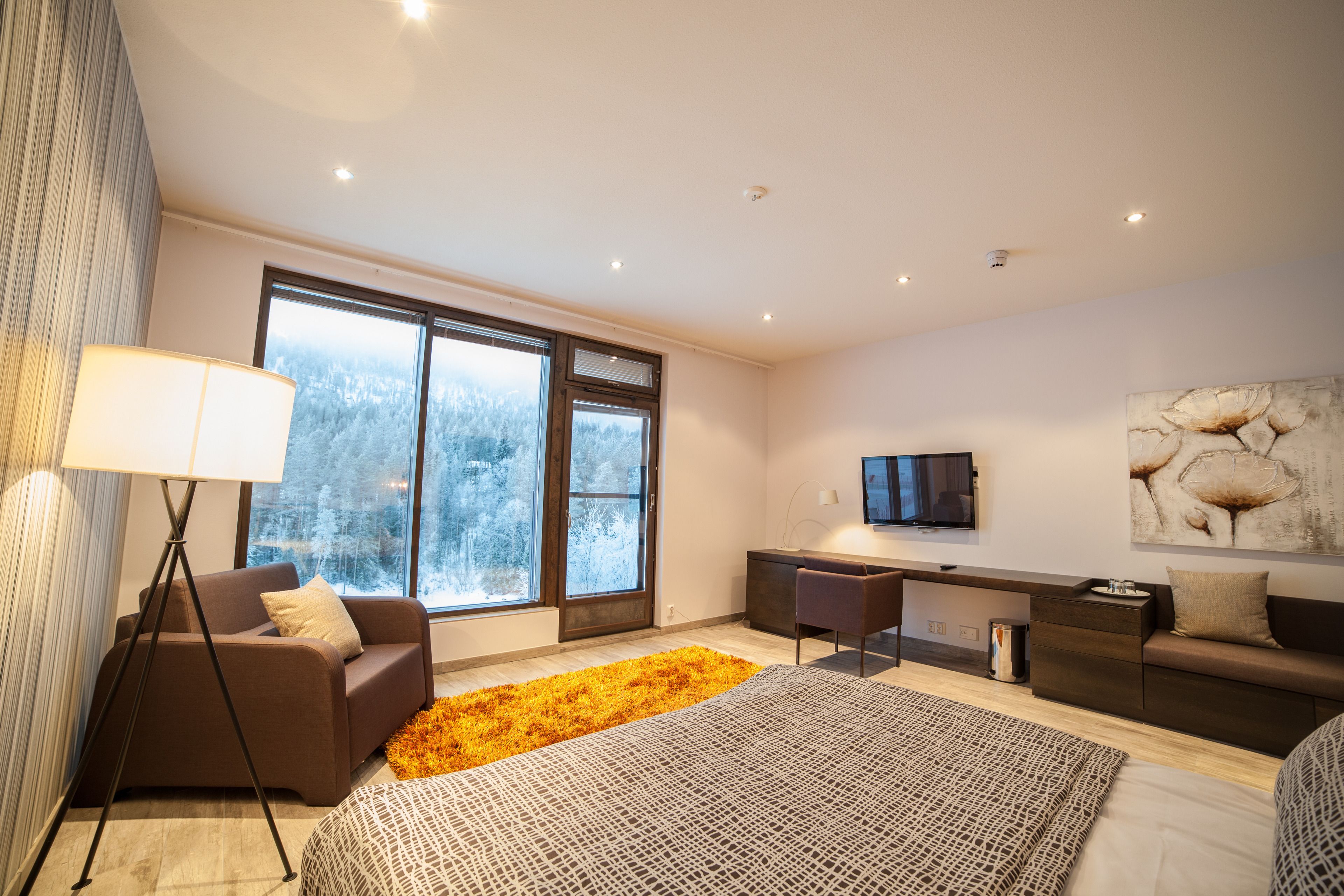 Chambre Deluxe Double ou avec lits jumeaux, vue montagne | Literie de qualité supérieure, fer et planche à repasser