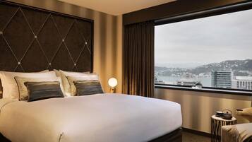 Premium bedding, minibar, in-room safe, desk