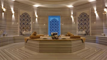 Sauna, baño de vapor, baño turco o hammam y tratamientos corporales
