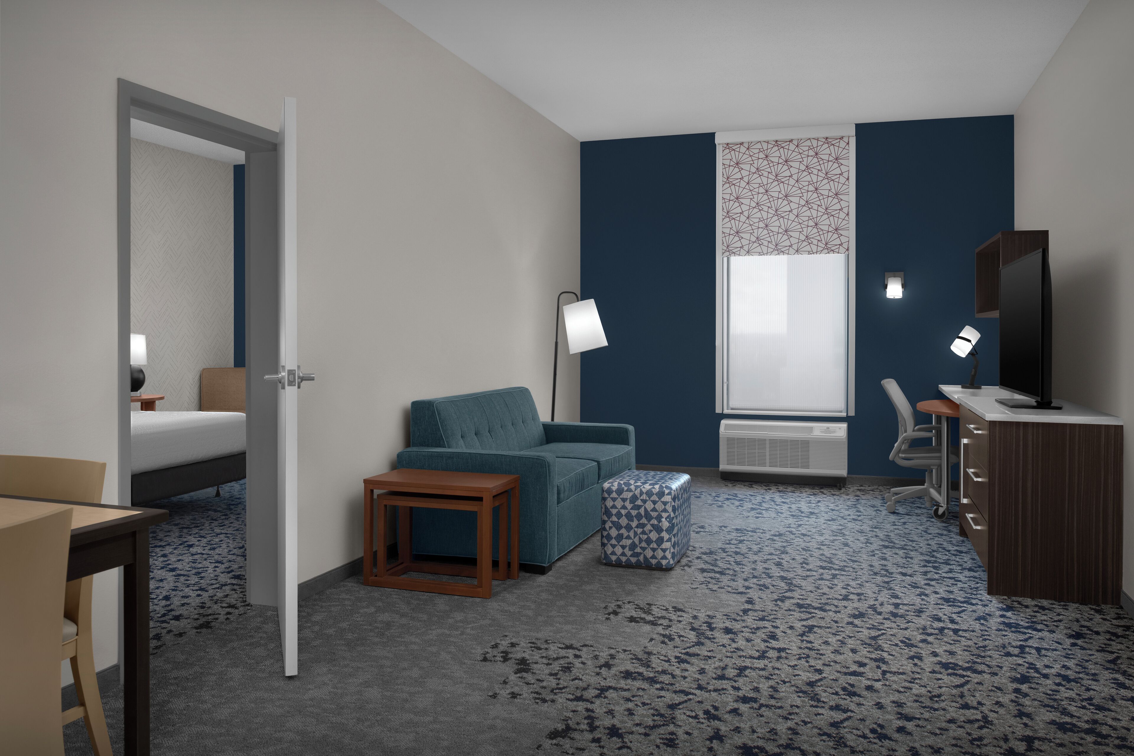 Suite, 1 King-Bett, barrierefrei, Nichtraucher (Roll-in Shower) | Zimmersafe, Verdunkelungsvorhänge, kostenlose Babybetten