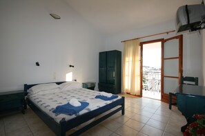 Double Room, Sea View | Soundproofing, iron/ironing board, free cribs/infant beds, free WiFi - Mimoza Studios (Skiathos)
