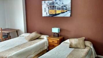 Desk, rollaway beds, free WiFi, bed sheets