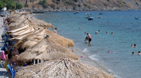 En la playa