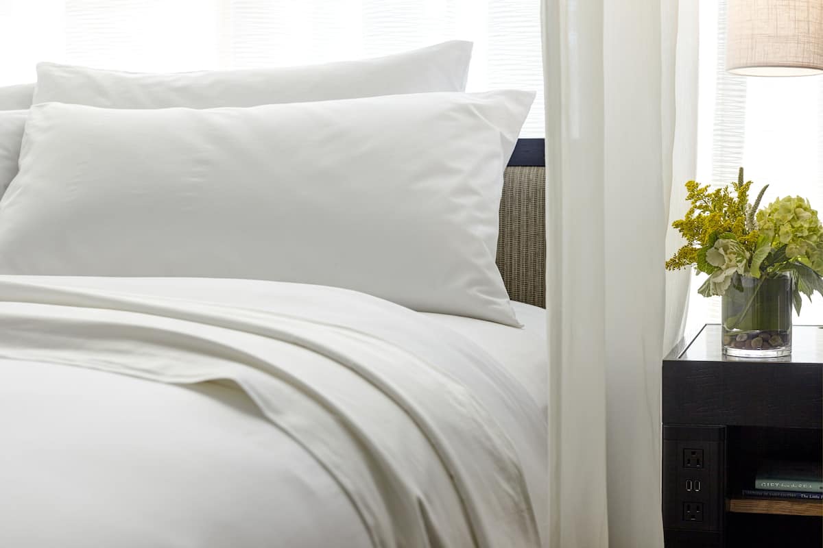 Egyptian cotton sheets, premium bedding, down comforters, pillowtop beds