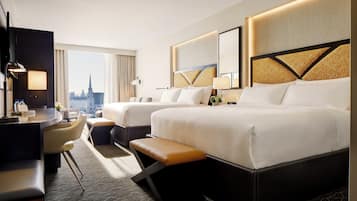 Egyptian cotton sheets, premium bedding, down duvets, pillow-top beds