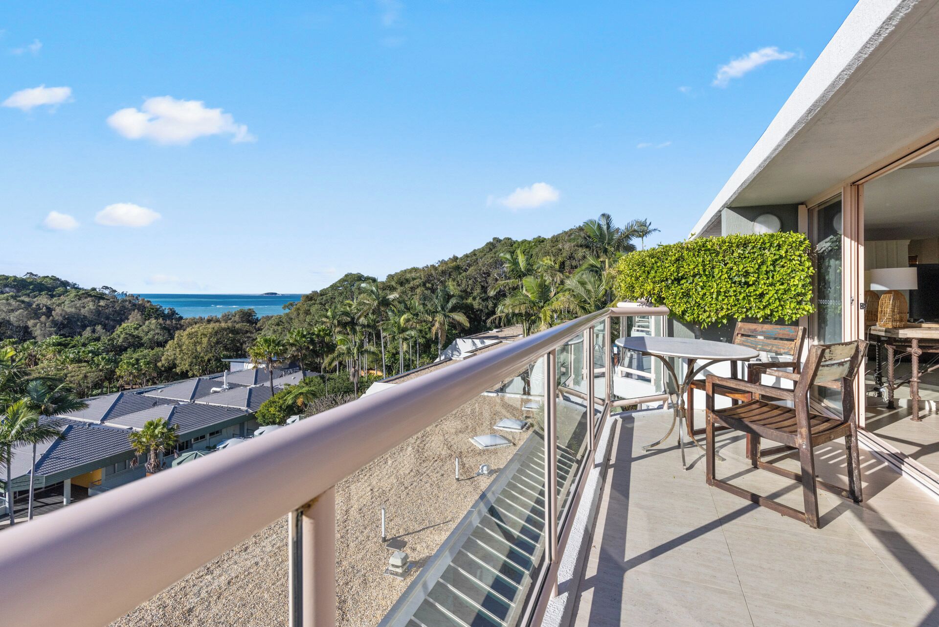 Apartamento ejecutivo, 1 habitación, vistas al mar | Terraza o patio