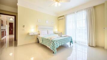 Standard Apartment, 1 Bedroom, Kitchenette, City View | 1 bedroom, down comforters, in-room safe, blackout drapes