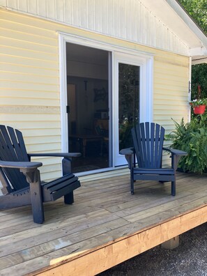 Vista frontal de la propiedad