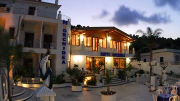 Front of property - evening/night