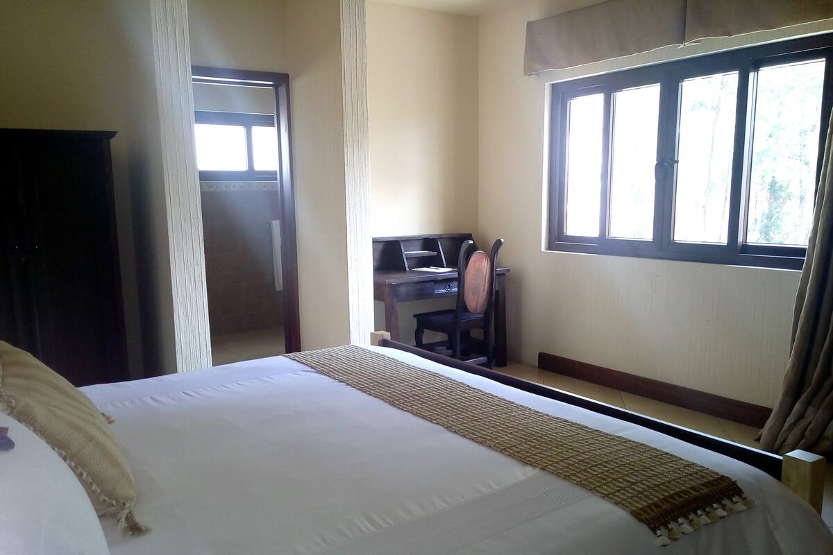 Desk, rollaway beds
