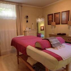 Sauna, steam room, body treatments, hot stone massages, facials
