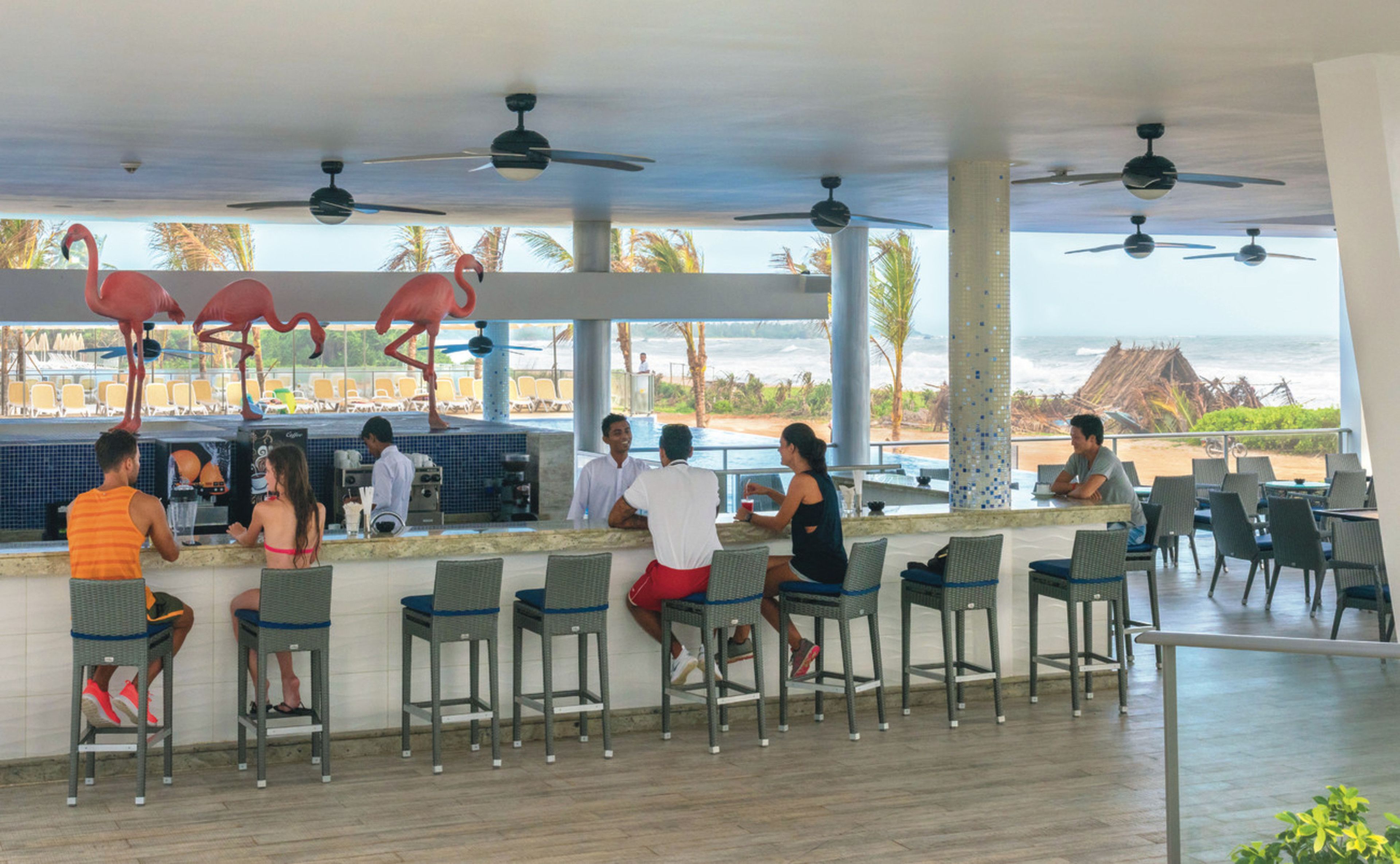 Quầy bar bên hồ bơi