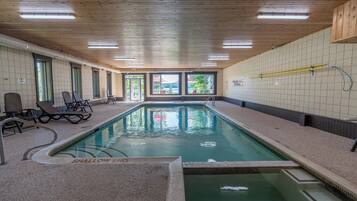 Indoor pool, a heated pool