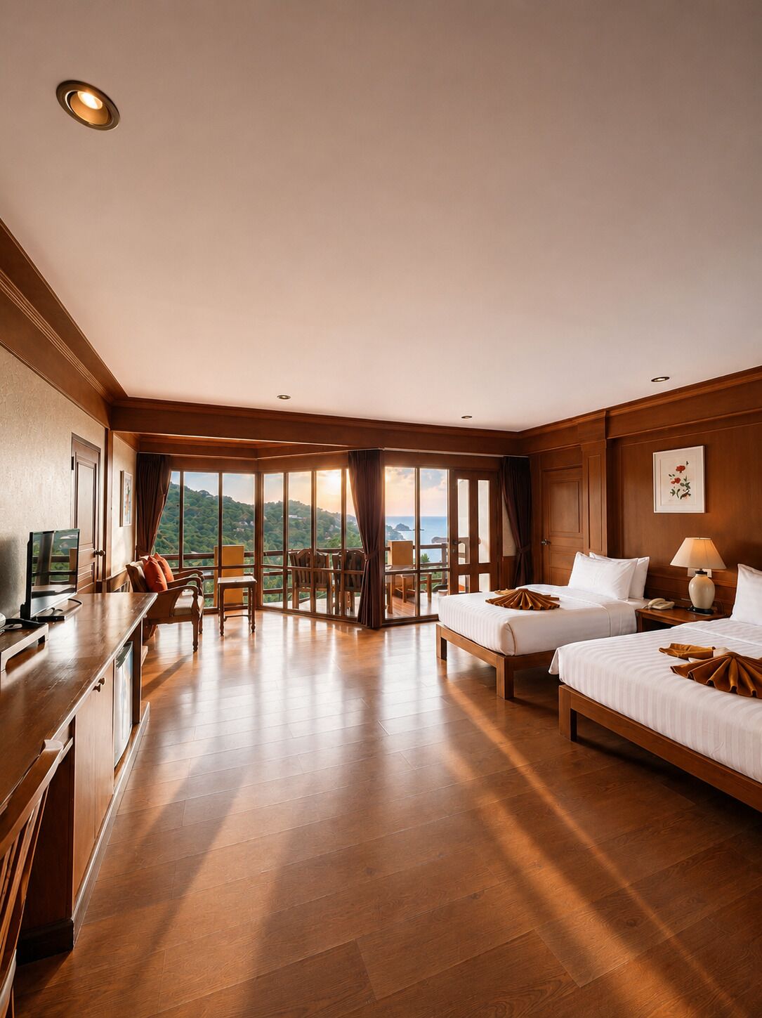 Phòng đôi hoặc 2 giường đơn Grand, 1 phòng ngủ, quang cảnh một góc biển | Minibar, trang trí khác biệt, trang bị nội thất với thiết kế riêng biệt 