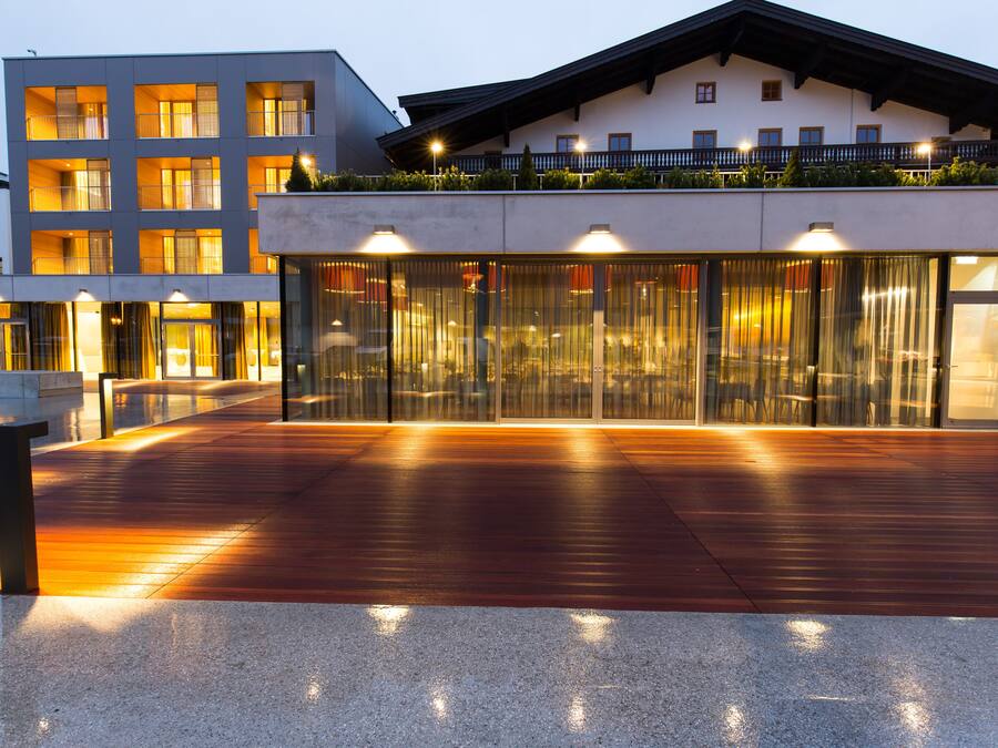 Front of property – evening/night