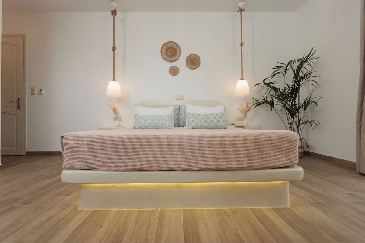 Studio Ekonomi | 1 kamar tidur, seprai katun Mesir, seprai premium, dan brankas
