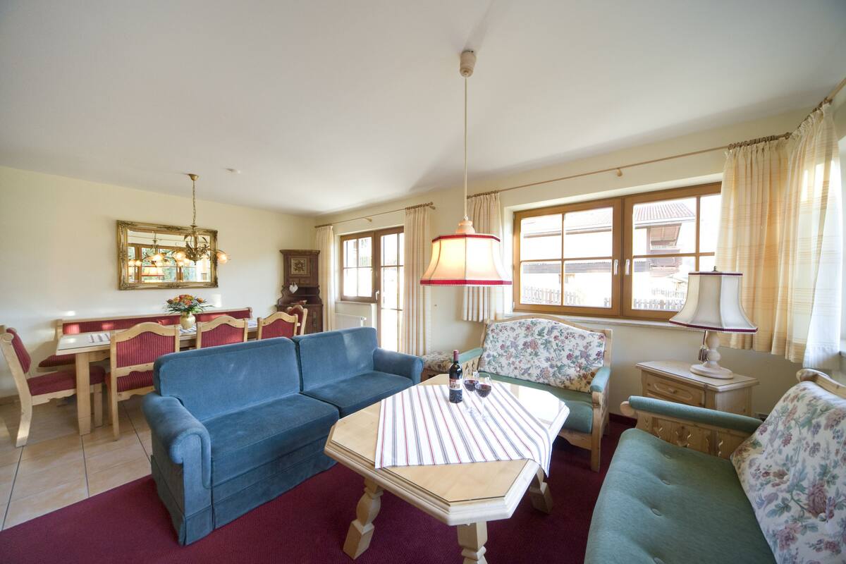 Traditional Apartment, 2 Bedrooms, Terrace, Mountain View | Living room
