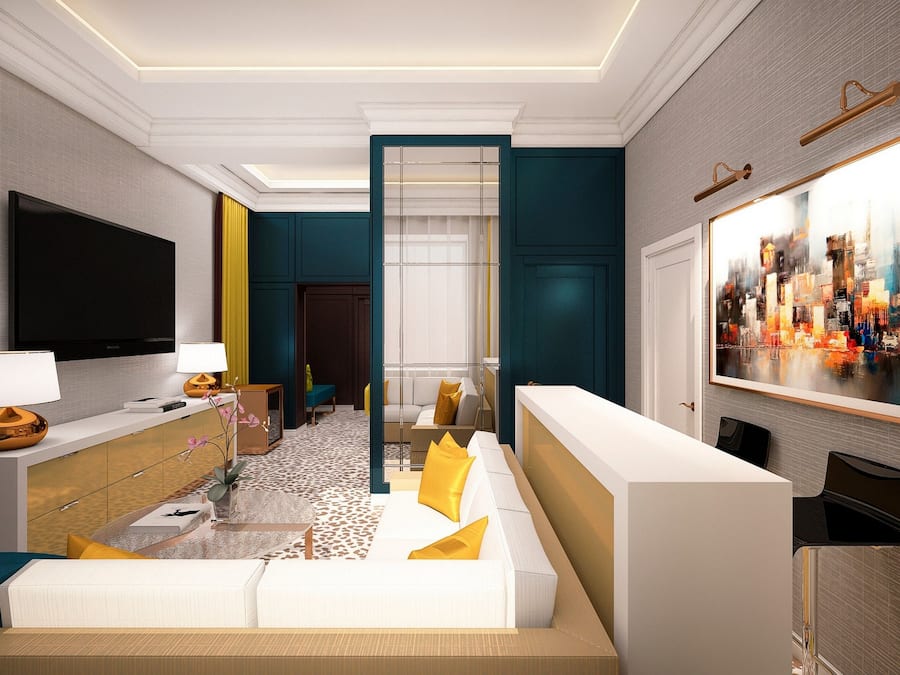 Suite | Seprai katun Mesir, bantalan ekstra lembut, minibar, dan brankas