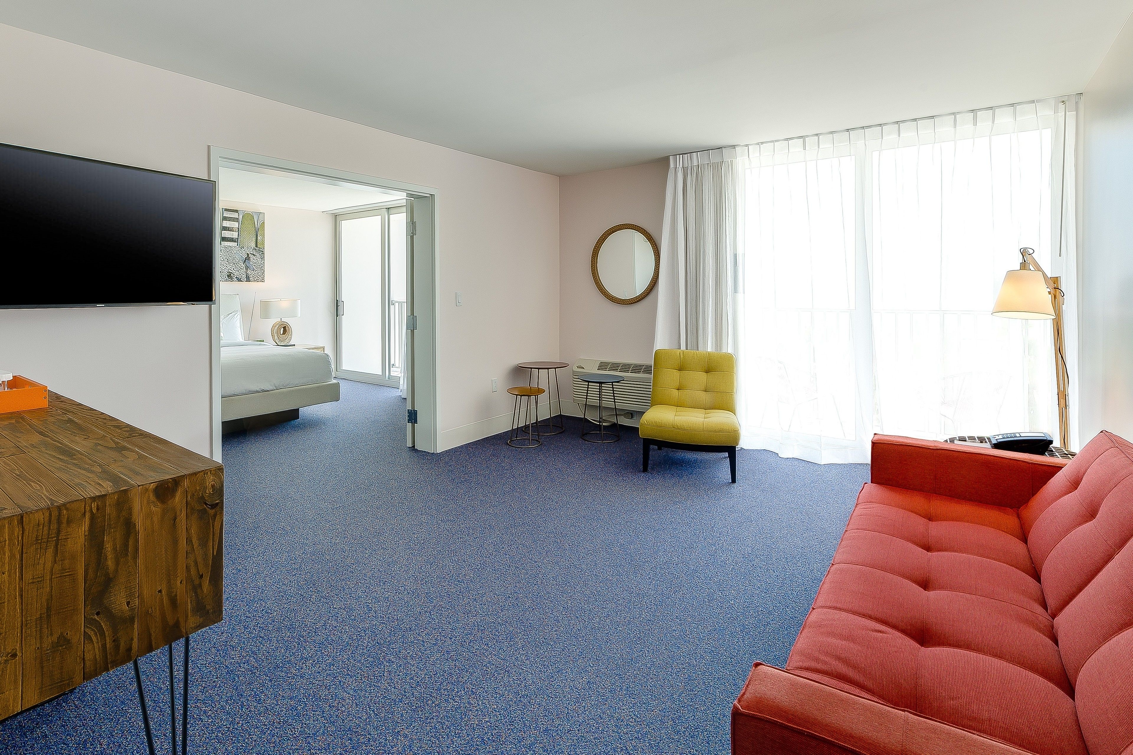 suite | living area | 50-inch led tv with digital channels, tv