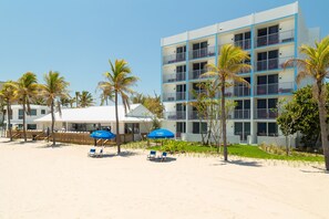 On the beach, beach bar