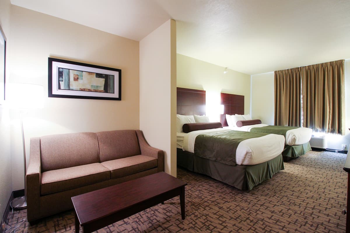 Studio Suite, Multiple Beds, Non Smoking | Premium bedding, in-room safe, desk, laptop workspace