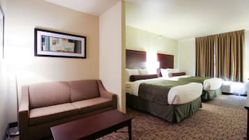 Studio Suite, Multiple Beds, Non Smoking | Premium bedding, in-room safe, desk, laptop workspace